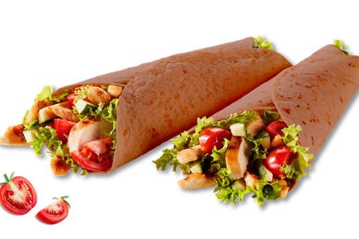 Probieren Sie unsere Gemüse Tortillas mit 35% Tomate