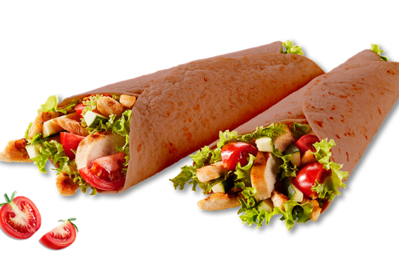 Découvrez nos wraps de légumes avec 35% de tomate